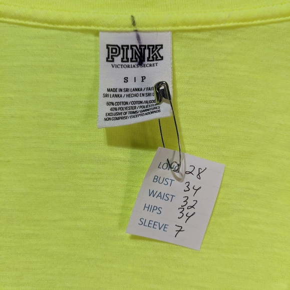 Pink yellow T-shirt small - Picture 6 of 7